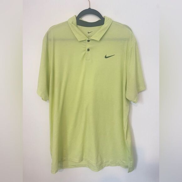 Nike Dri-FIT Tour Men's Golf Polo xlarge Light Lemon Twist/Black - Picture 6 of 11
